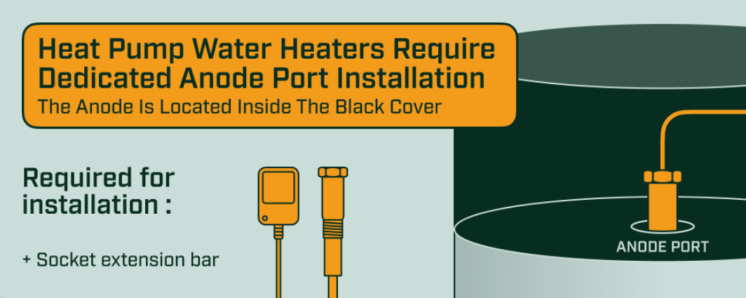 Powered Anode Rod Installation Diagram