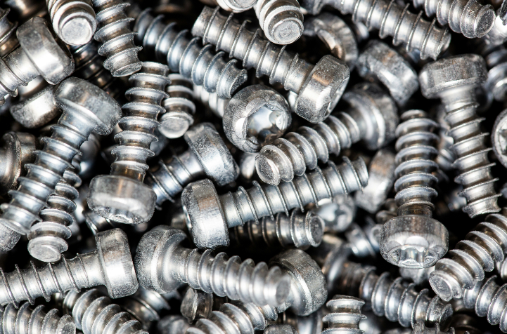 Titanium parts used in industry
