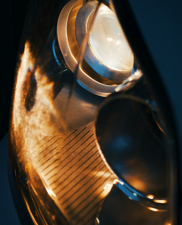 Close-up image of a tarnish-free titanium gold ring