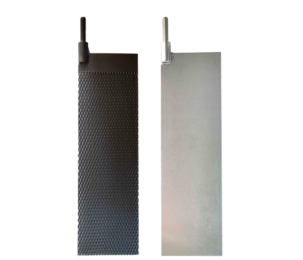 Solid Plate Ru-Ir MMO Anode with Hanger Bars