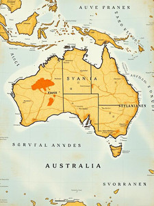 An image showing a map highlighting Australia and sacrificial anodes