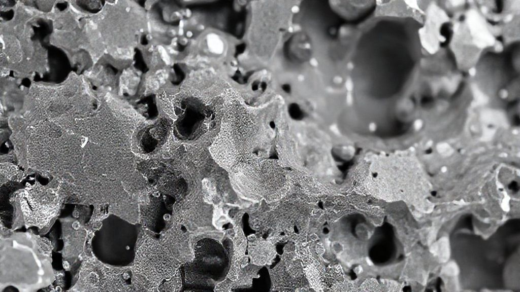 A highly magnified image of a titanium alloy's microstructure, showing crystalline grains and phases, symbolizing the unique properties and compositions of different titanium grades under a metallurgical microscope.