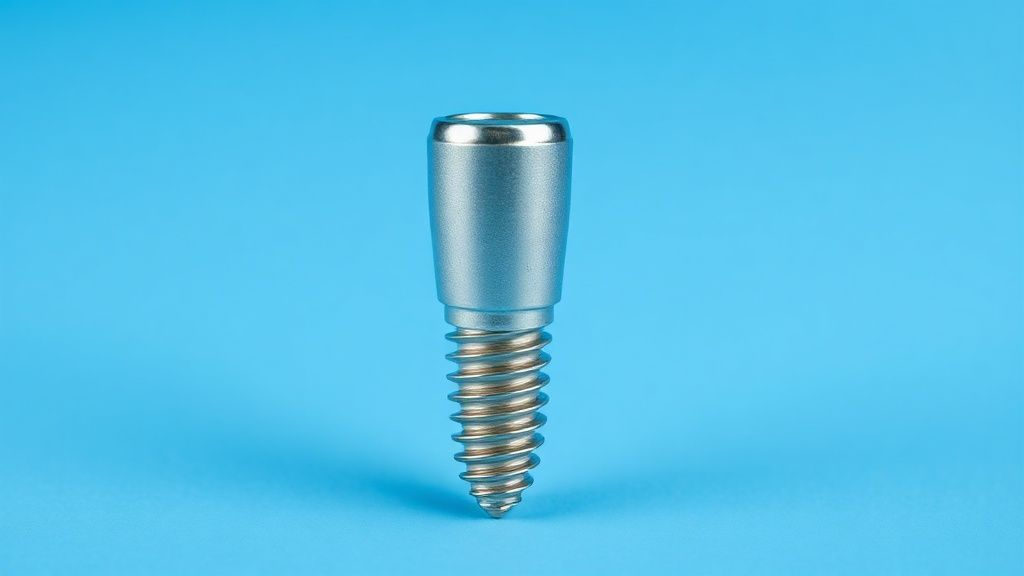 Medical titanium implant for bone surgery