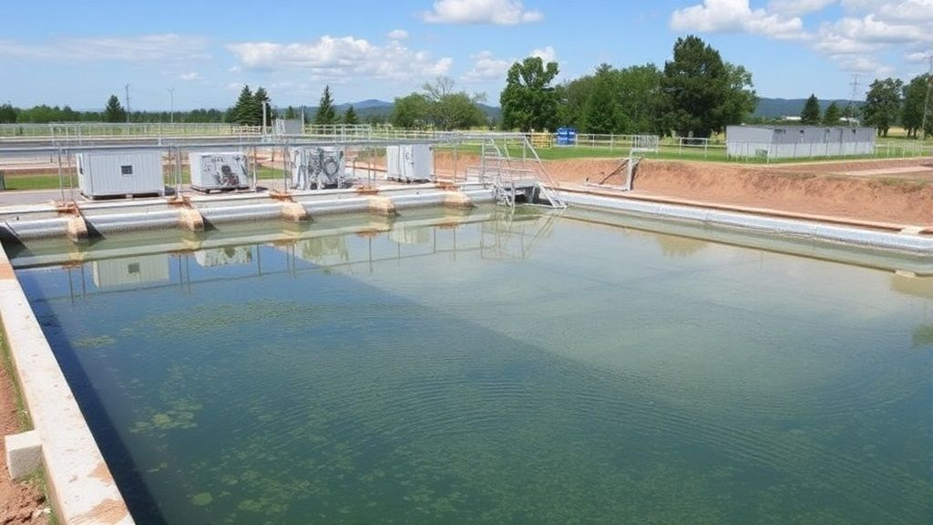 Advanced wastewater treatment plant using electrolysis