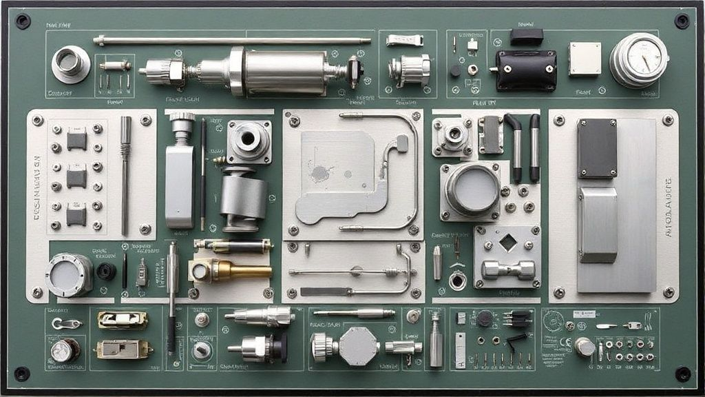 Schematic layout of industrial anodizing equipment components
