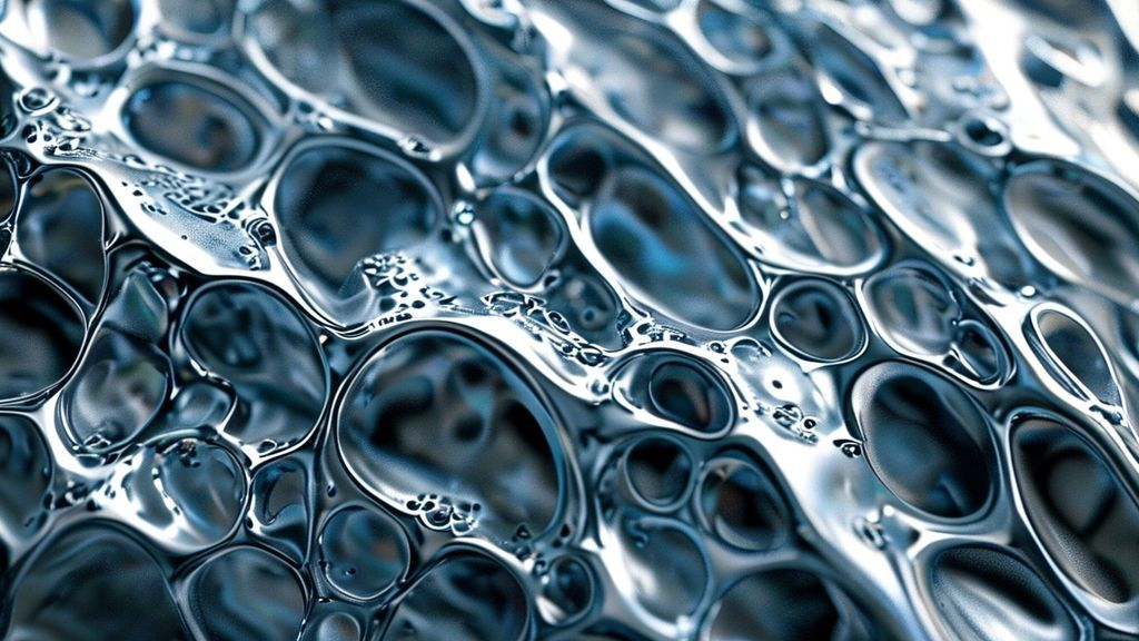 Microscopic view of a titanium alloy showing distinct grain structures and phases, highlighting the complexity compared to pure titanium.