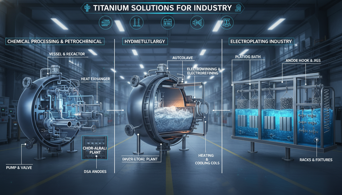 Titanium Solutions for Chemical Processing, Petrochemical, and Titanium Solutions for Hydrometallurgy and Electroplating Industries