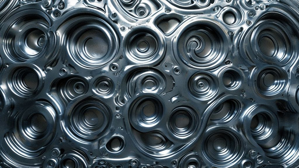 Illustration of a titanium anode structure with a titanium substrate and a catalytic coating