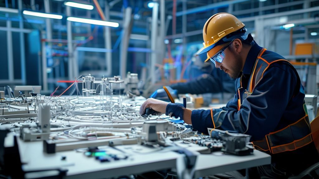 Engineers designing a custom anode shape using CAD software