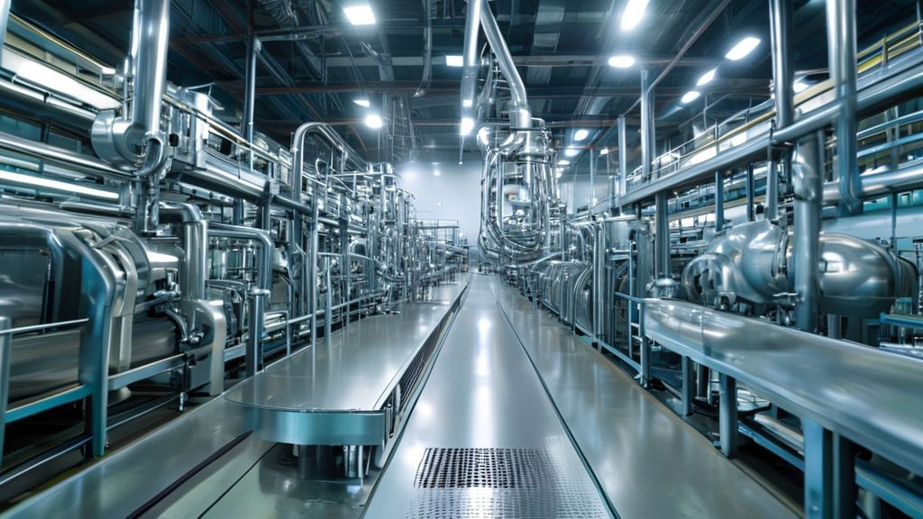 Quality control inspection at a titanium manufacturing facility