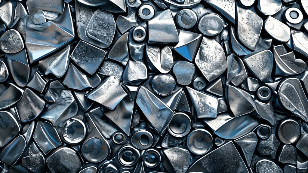 Illustration comparing the properties of titanium and steel