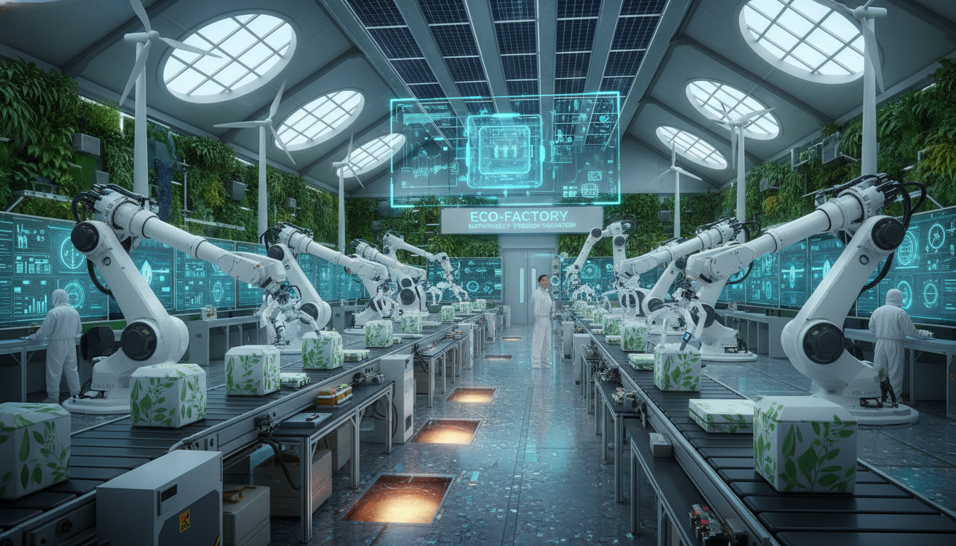 Advanced robotics and AI in a sustainable manufacturing environment