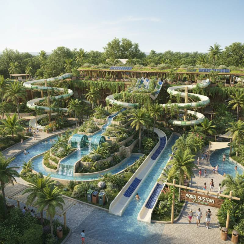 Sustainable Operations for a Large-Scale Water Park