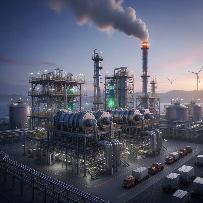 Industrial electrosynthesis plant