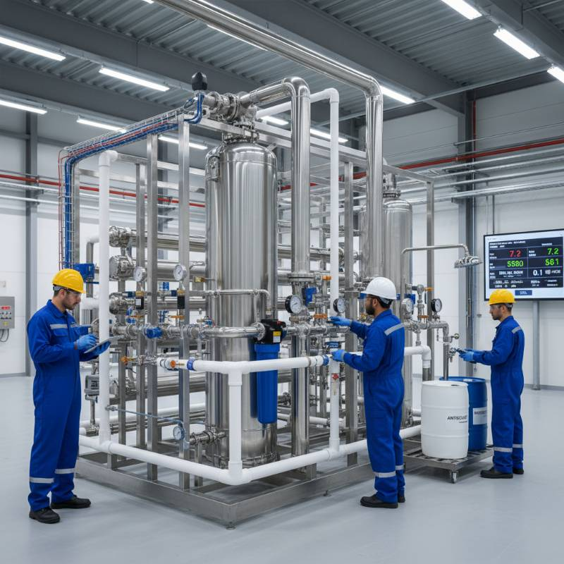 Maintenance of industrial water treatment system