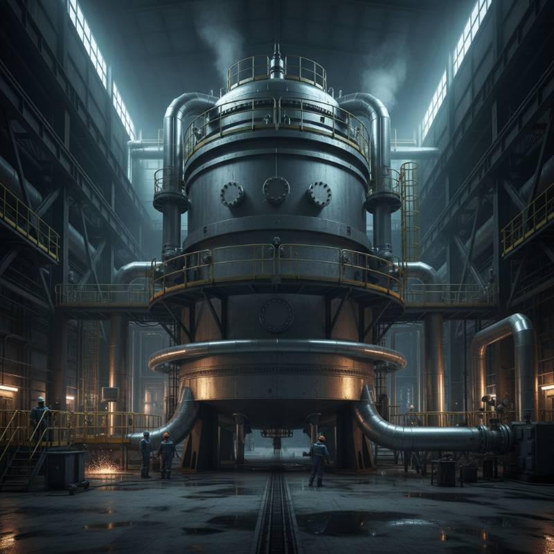 Industrial chemical reactor