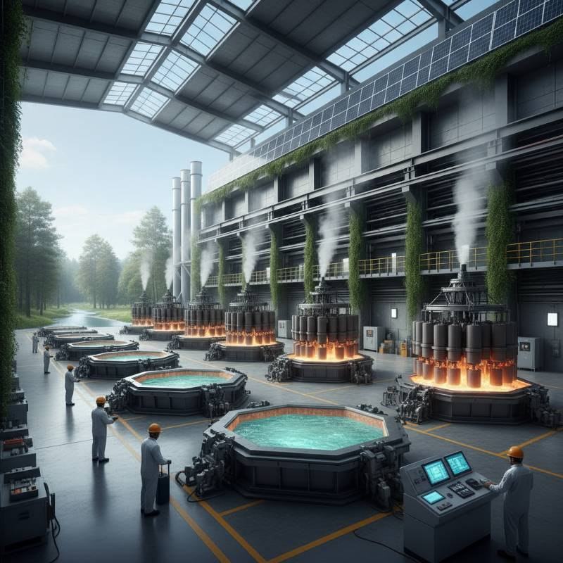 Green factory with anodes