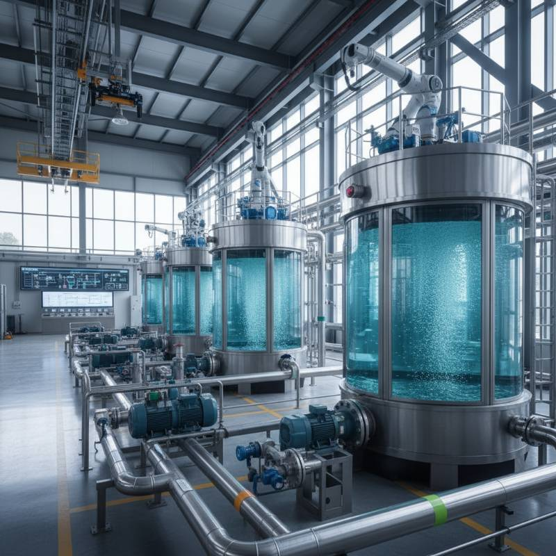 Industrial wastewater treatment plant with electrolysis reactors Industrial wastewater treatment plant with electrolysis reactors