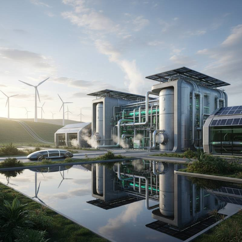 Sustainable industrial electrolysis facility