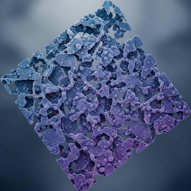 Microscopic anode surface