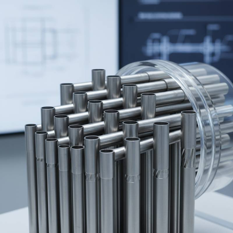 Titanium heat exchanger tubes