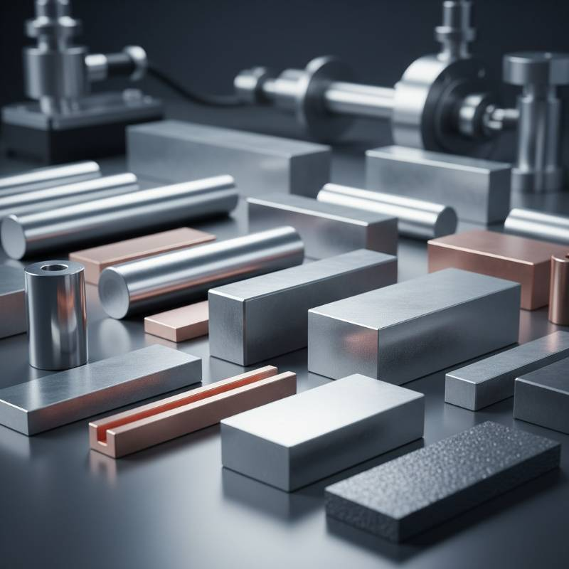 Close up of various shiny metal anodes