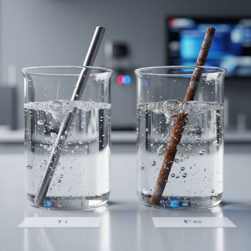 Titanium vs steel corrosion test Titanium vs steel corrosion test