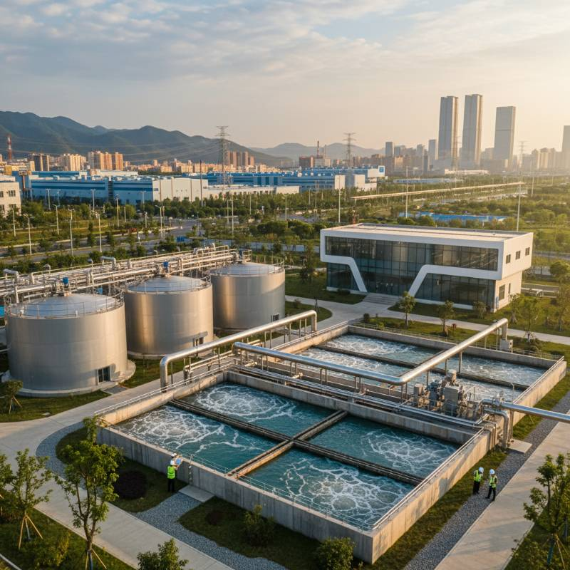 Industrial wastewater treatment plant