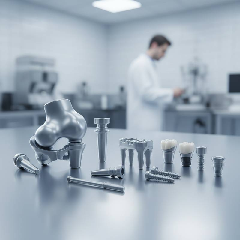 Titanium medical implants