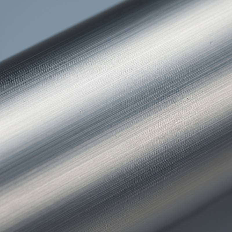 Close up of seamless titanium tubing texture Close up of seamless titanium tubing texture