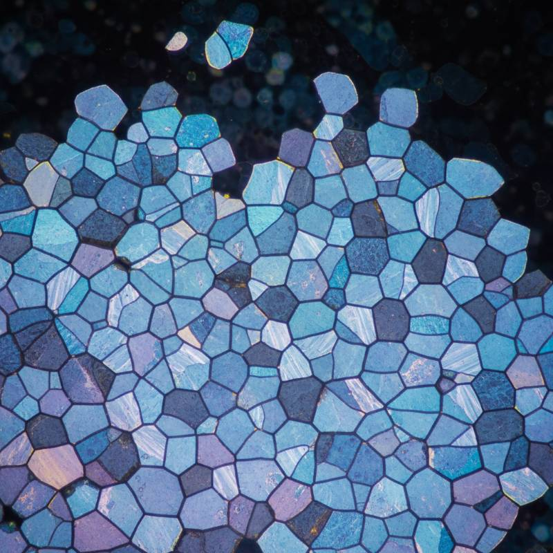 Microscopic grain structure of titanium