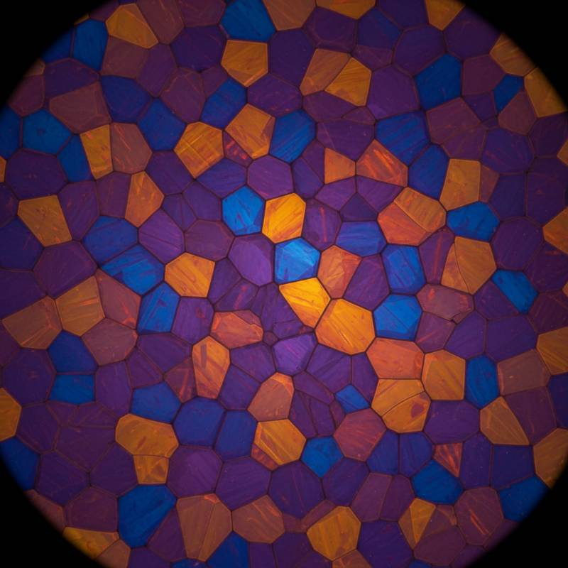 Microscopic titanium grain structure
