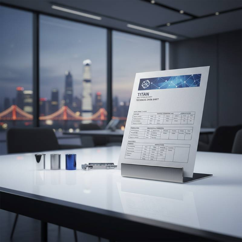 Technical data sheet for titanium alloy specifications