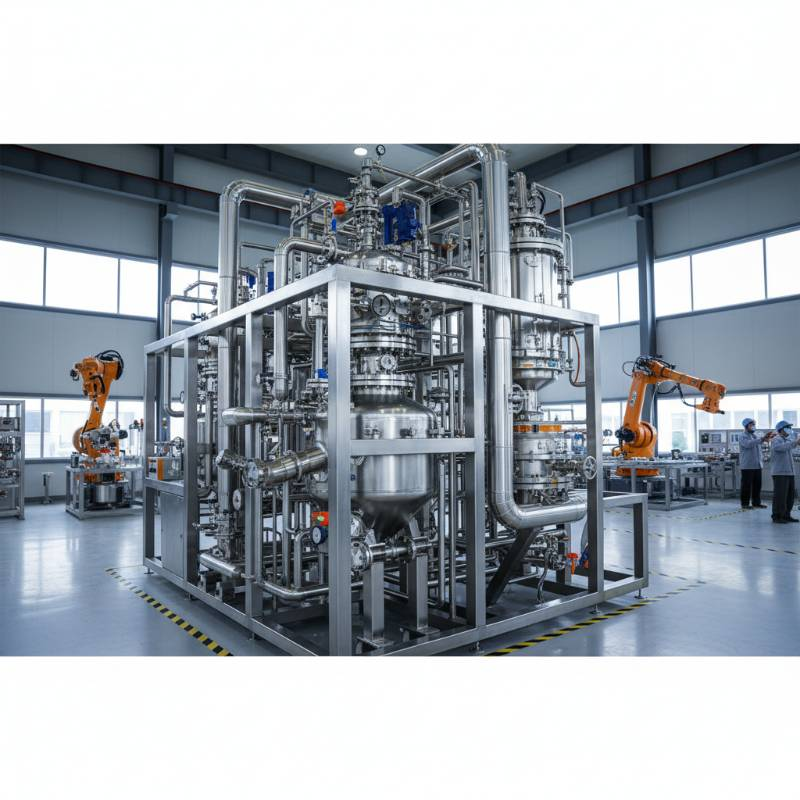 Industrial titanium-steel assembly for chemical processing