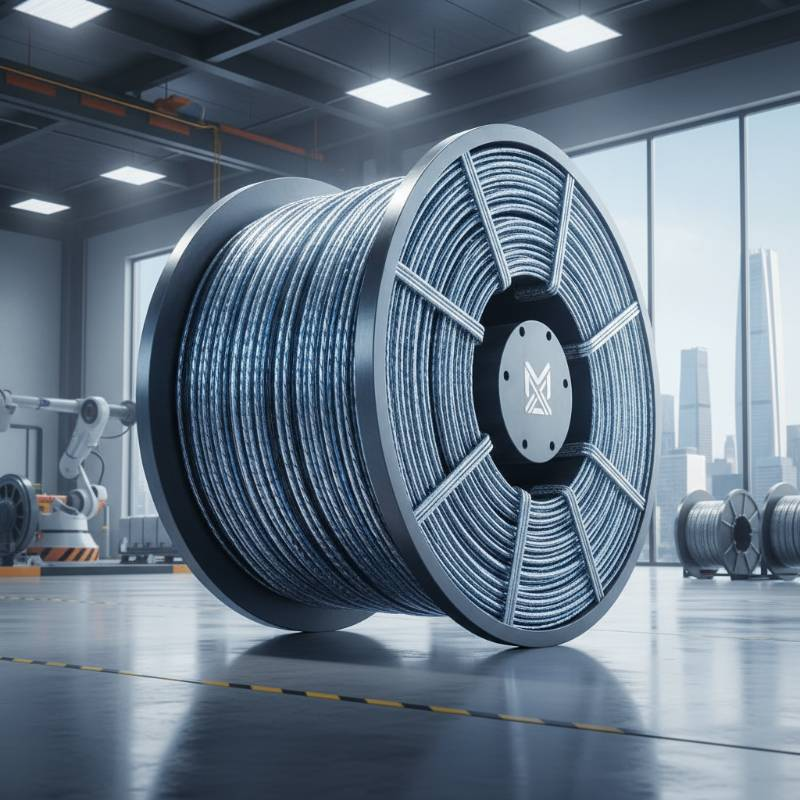 Large spool of superconducting wire for MRI manufacturing