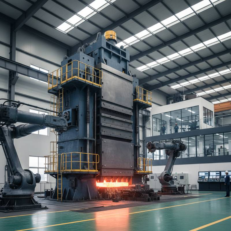 Industrial titanium forging press