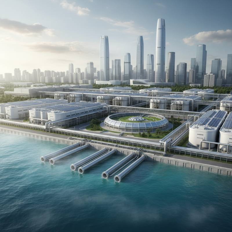 Large scale desalination plant facility Large scale desalination plant facility
