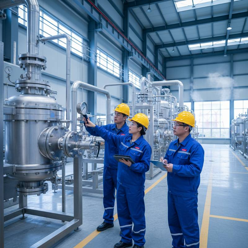 Chemical plant titanium equipment inspection