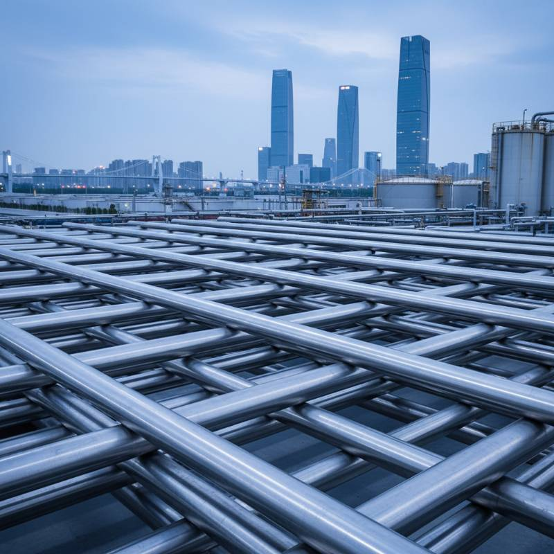 Titanium tubing for industrial desalination plant