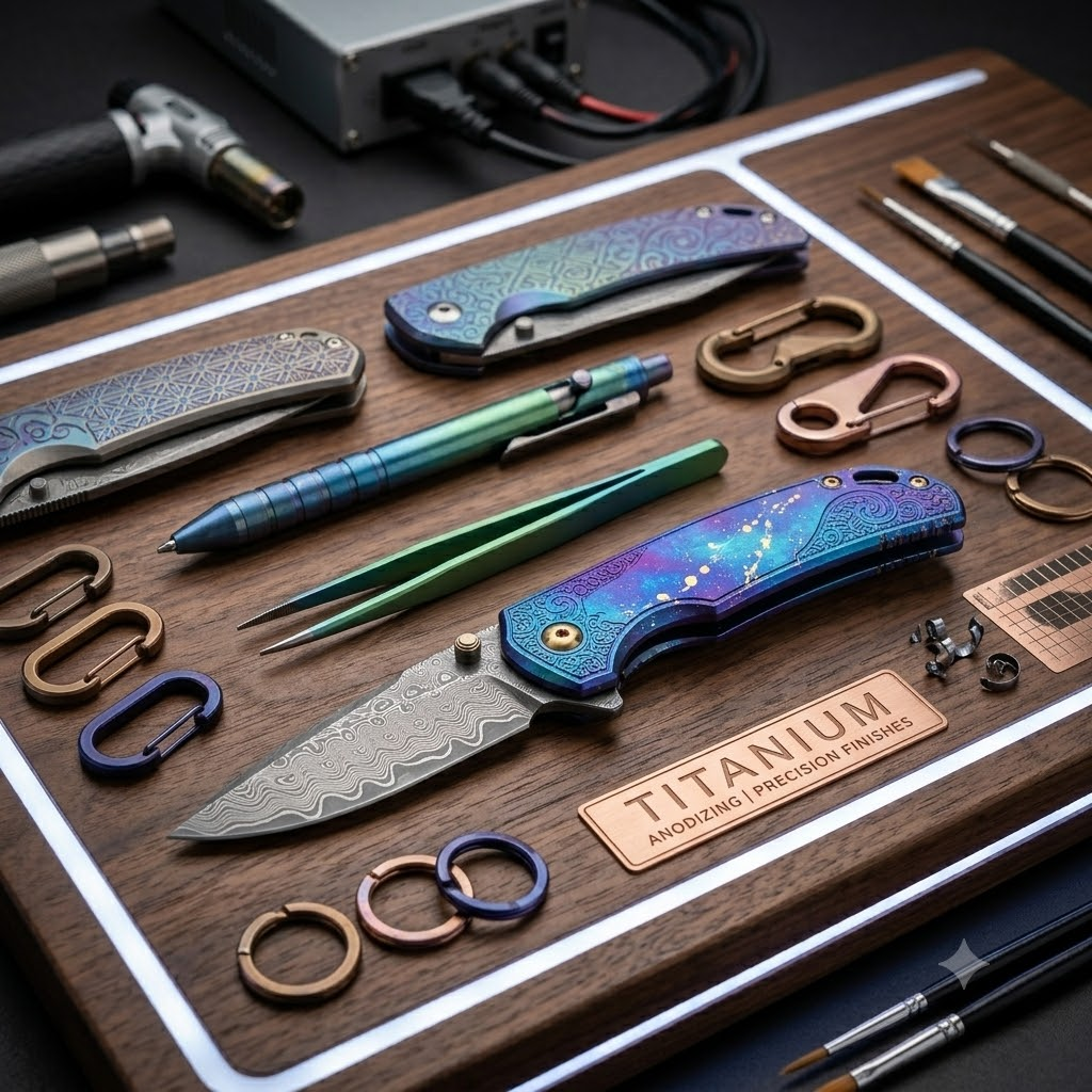Custom Titanium Anodizing: Premium EDC & Knife Finishes
