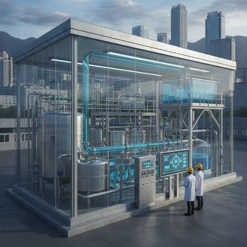 Closed-loop wastewater treatment system for titanium factory