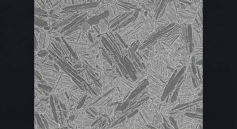 Microstructure Image of Radiation Hardened Ti-6Al-4V