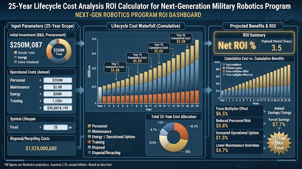 Infographic: 25-Year Lifecycle Cost Analysis ROI Calculator