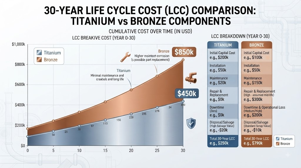 30-Year LCC Comparison Chart Titanium vs Bronze 30-Year LCC Comparison Chart Titanium vs Bronze