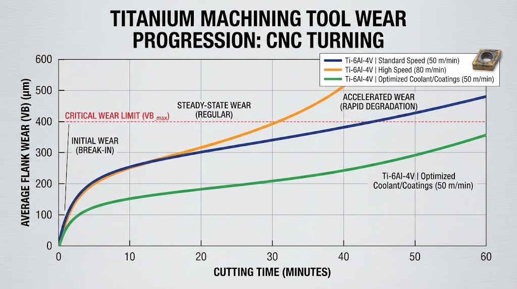 CNC Titanium Machining Tool Wear Graph