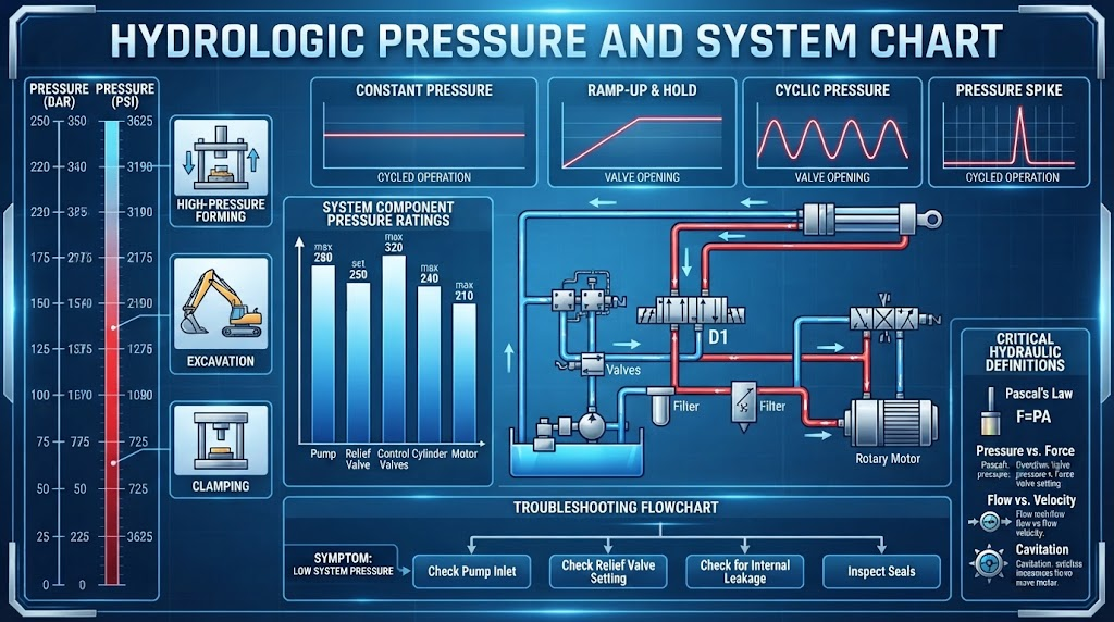 Hydraulic pressure chart