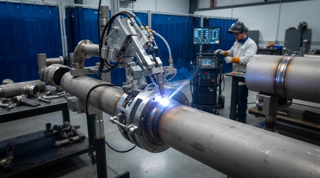Orbital welding titanium