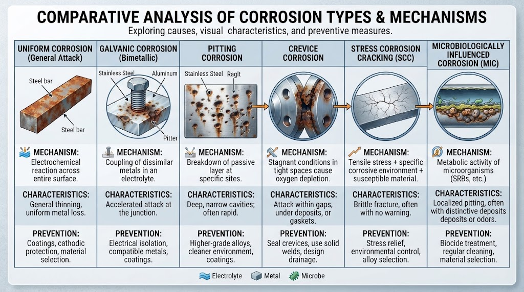 Corrosion comparison chart Corrosion comparison chart