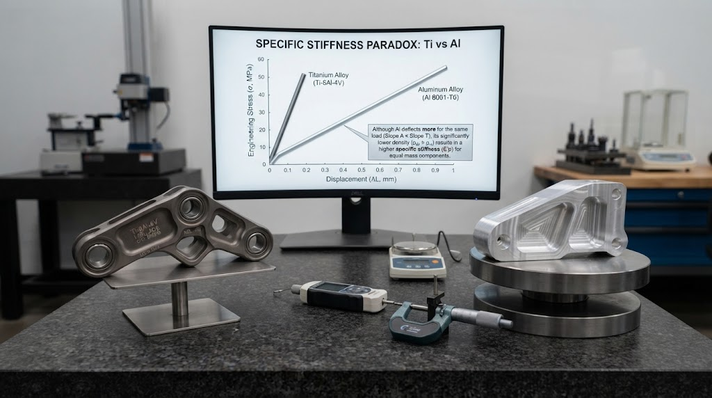 Specific stiffness paradox engineering stress displacement graph Specific stiffness paradox engineering stress displacement graph