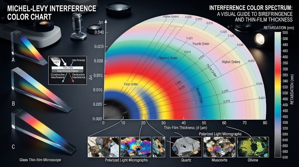 Interference color spectrum